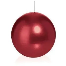 Wiedemann Kerzen Kugelkerzen Dunkelrot Ø 80 mm, 6 Stück, Kerzen in RAL Kerzengüte Qualität
