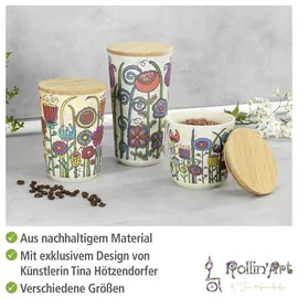 Wenko Vorratsdosen Mod. Garden 15 x 10 x 10 cm 2,15 l 3-teiliges Set