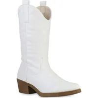 VAN HILL Cowboystiefel in Weiss