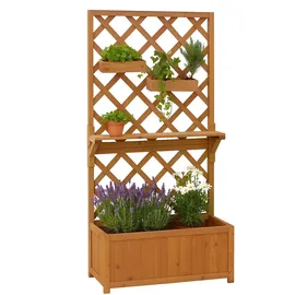 Mendler Hochbeet HWC-P68 135 x 70 x 30 cm Natur