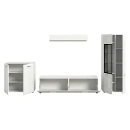 Möbel Kraft Wohnkombination ¦ weiß ¦ Maße (cm): B: 315 H: 160