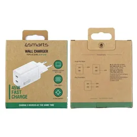 4smarts Ladegerät PDPlug Dual 45W GaN 2C, weiß