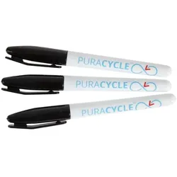 Gastro M Puracycle Ungiftige Permanentmarker Schwarz 3er Pack