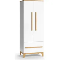 VitaliSpa Kinderkleiderschrank, Malia Weiß 70 x 187 cm