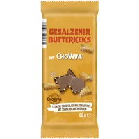 Ludwig Schokolade Gesalzener Butterkeks mit ChoViva, 80g Tafel, aus Schokoladenalternative mit Sonnenblumenkernen