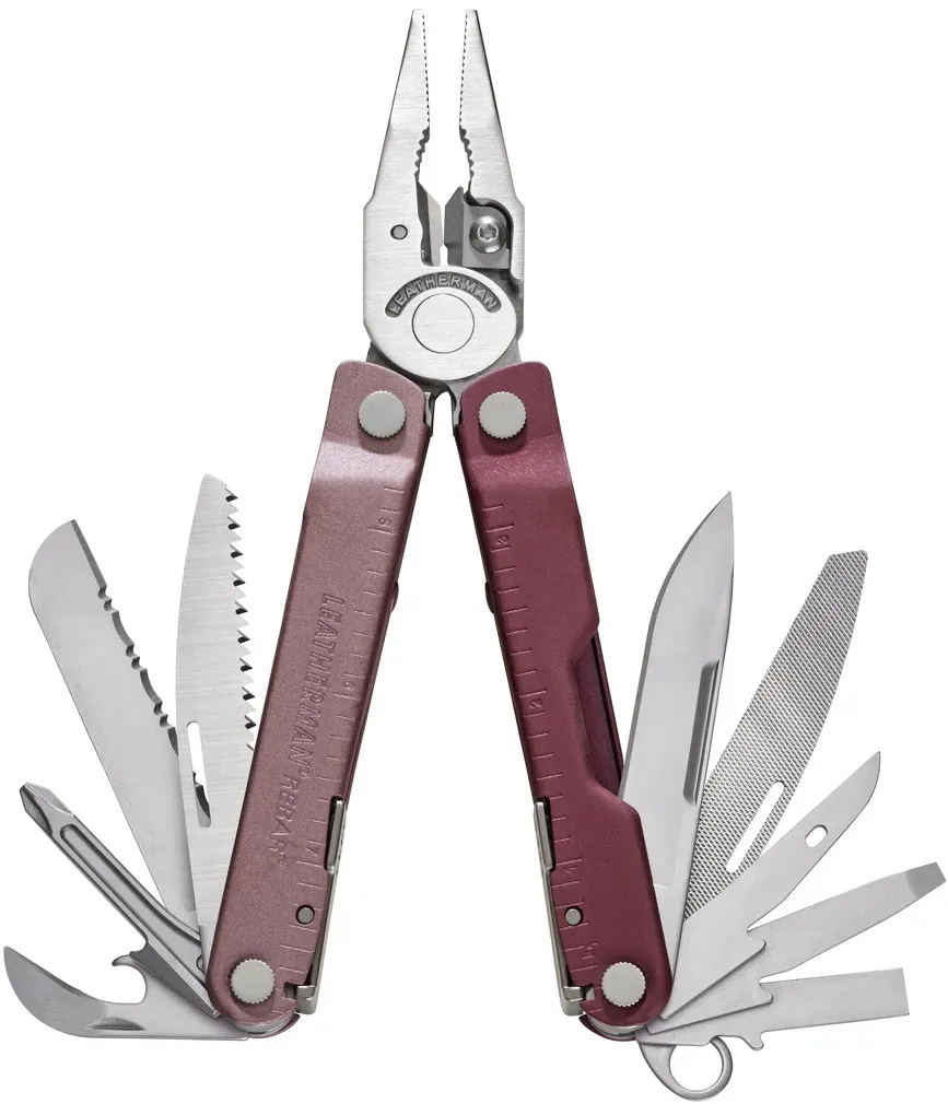 Leatherman Rebar Multi-Tool - STK - heathered cranberry
