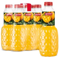 granini Trinkgenuss Orange-Mango (6 x 1l), 40% Frucht, Orange-Mango Fruchtsaftgetränk, vegan, natürlich, mit Pfand