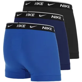 Nike Boxershorts 3 Einheiten Blau / Schwarz / Pearl Blue L