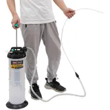 Kozivmo 7.5L Manuell und Pneumatisch Ölabsaugpumpe Absaugpumpe Flüssigkeitsabsaugpumpe mit 4 Schläuchen Ölmessstab und Rückschlagventil, G1/4