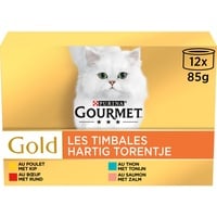 Gourmet Gold Les Timbales Aufbewahrungsboxen für Erwachsene, 12 x 85 g, 8 Stück