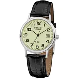 REGENT Herrenarmbanduhr 1595.40.17 Leder F793