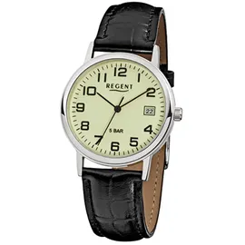 REGENT Herrenarmbanduhr 1595.40.17 Leder F793