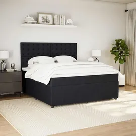 vidaXL Boxspringbett 180 x 200 cm Schwarz