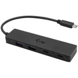 iTEC i-tec USB-C Metal HUB 2xUSB 3.0 + 2x USB-C® Stecker Schwarz I-TEC USB-C Kabel