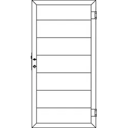 OSMO Tor Multi-Fence Lightbrown 89x178cm