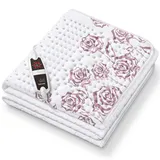 Beurer UB 75 Wärmeunterbett, anschmiegsame Wärmeauflage, 6 Temperaturstufen und Schnellheizung, Oberseite aus weicher Baumwolle, 150 x 80 cm,