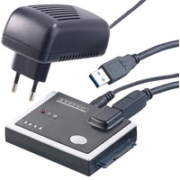 Xystec Festplatten auslesen: USB-3.0-Festplatten-Adapter mit Klon-Funktion, für HDD & SSD mit SATA (Festplatten Kopieren, Speicherplatten auslesen, Festplattengehäuse)