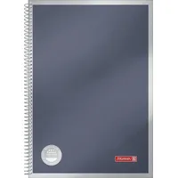 Brunnen 106793480 Spiralnotizbuch Premium Metallic A4 kariert mit Umrandung