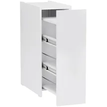 Homcom Nischenschrank Badezimmerschrank 25 x 66,5 x 47 cm Weiß