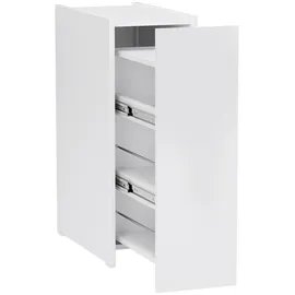 Homcom Nischenschrank Badezimmerschrank 25 x 66,5 x 47 cm Weiß