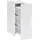 Homcom Nischenschrank Badezimmerschrank 25 x 66,5 x 47 cm Weiß