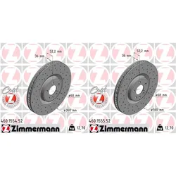 2x Zimmermann Sport-bremsscheiben 360mm Vorne Passend Für Porsche Macan: Bremsscheibe Porsche: 95b615302e Porsche: 95b615302g Porsche: 95b615302j A.b.