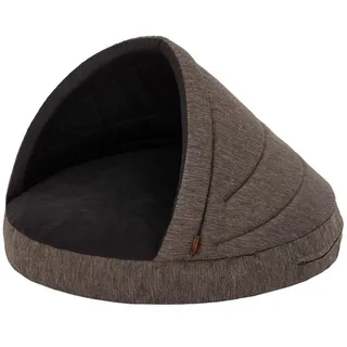 HobbyGarden Hundematratze Haustierbett Hundehütte Kissen Liegen Hundehöhle Bett Sofa Hundekorb Tierbett Hunderuheplatz Hundesofa Matratze, 65 x 65 cm, Braun