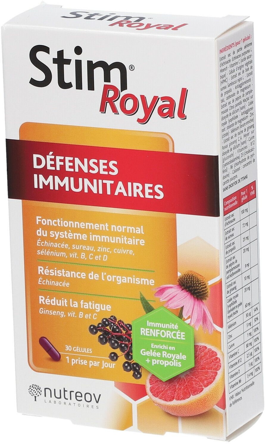 Nutreov Physcience Stim® Royal Défenses Immunitaires Gélules 30 pc(s) capsule(s)
