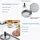 Intirilife Burgerpresse 11,5 cm Edelstahl/Grau