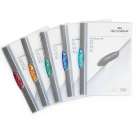 Durable Klemmhefter A4 Transparent/Mehrfarbig 5 St.