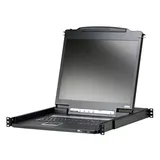 ATEN CL3000N UK Leichte Single Rail 19"-LCD Konsole (PS/2-USB, VGA) UK-Layout