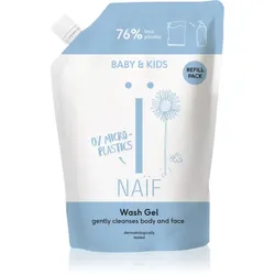 Naif Baby & Kids Wash Gel Reinigungsgel für Mutter und Kind Ersatzfüllung 500 ml
