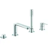 Grohe Lineare 4-Loch Einhand-Wannenkombination supersteel 19577DC1