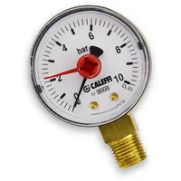 CALEFFI Manometer 557 0-10 bar, 1/4", unten