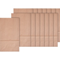 folia Papiertüten aus Kraftpapier, braun, 12 x 21 cm, 15 Stück