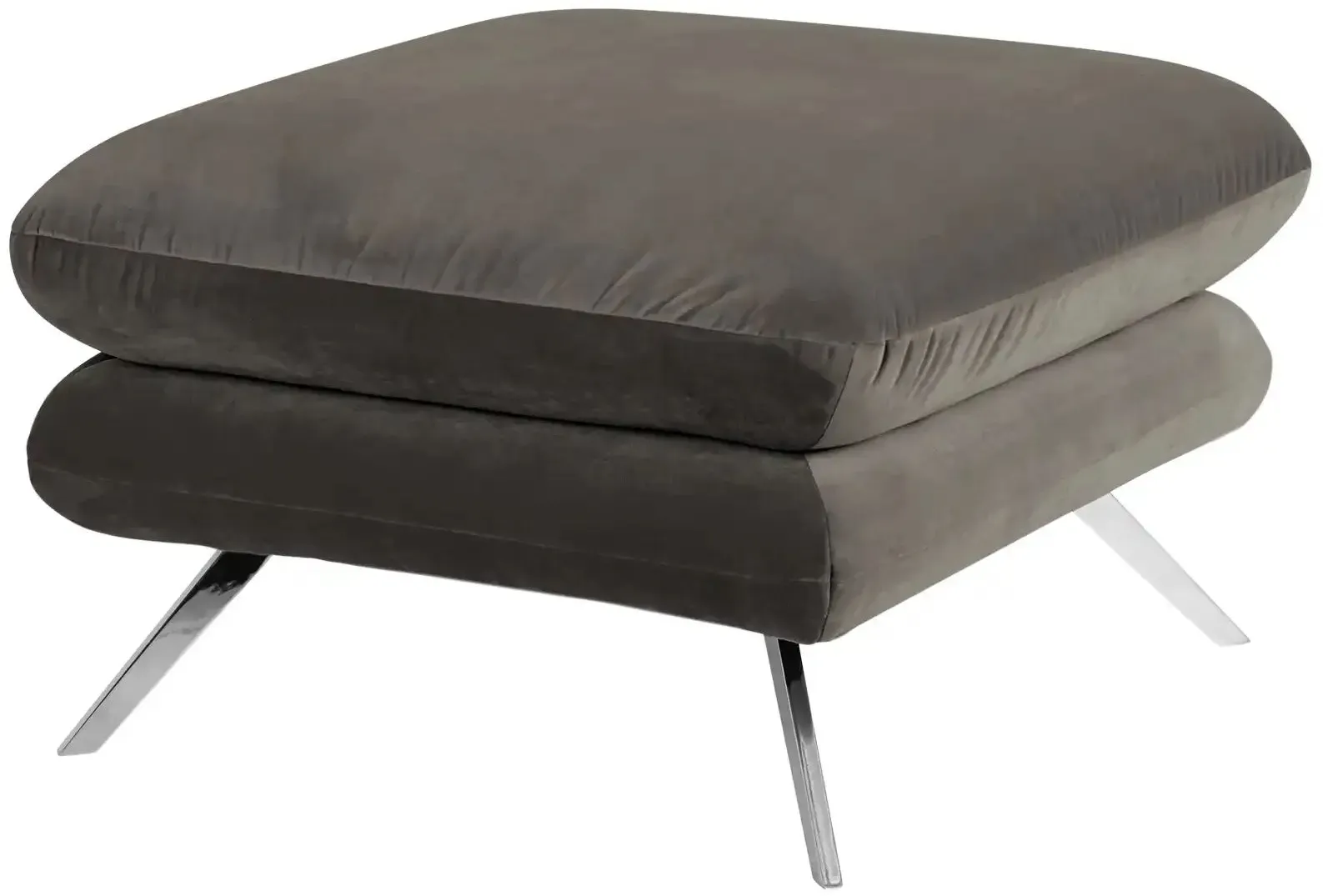 Jette Home Hocker  Caldara ¦ grau ¦ Maße (cm): B: 70 H: 45 T: 70.0