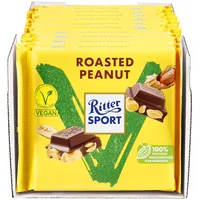 Ritter Sport Vegan Roasted Peanut 100 g, 11er Pack