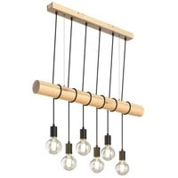 Lindby Eviton 6 Pendelleuchte Wood (9624277)