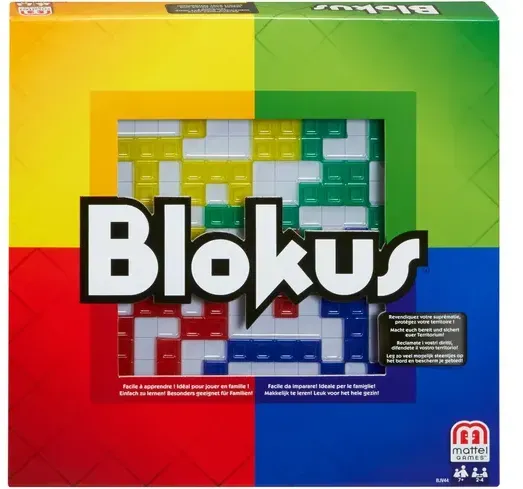 Mattel Games Blokus, Gesellschaftsspiel, Strategiespiel, Kinderspiel