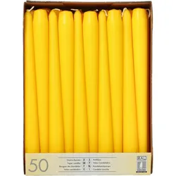 PAPSTAR Kerzen 25 cm gelb