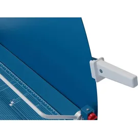DAHLE 517 Hebel-Schneidemaschine mit manueller Bügelpressung (550 mm bis DIN A3, Schnitthöhe 3,5 mm, Metalltisch) Blau