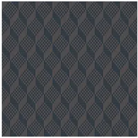 Profhome Gr322307-di 3D Tapete Rauten Muster Blau Staub-grau Dunkel-blau 0,53 m x 10,05 m 5,33 m2