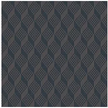 Profhome Gr322307-di 3D Tapete Rauten Muster Blau Staub-grau Dunkel-blau 0,53 m x 10,05 m 5,33 m2
