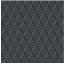 Profhome Gr322307-di 3D Tapete Rauten Muster Blau Staub-grau Dunkel-blau 0,53 m x 10,05 m 5,33 m2