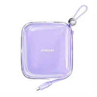 Joyroom Powerbank JR-L005 mit iPhone Lightning-Kabel und USB-A-Anschluss Lila