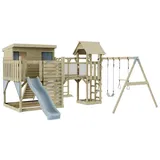 OUTDOORTOYS Spielturm Johanna Holz Eisblau