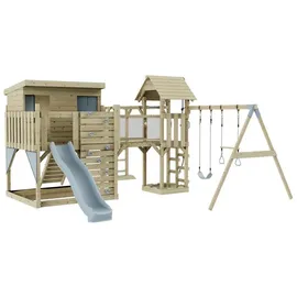 OUTDOORTOYS Spielturm Johanna Holz Eisblau