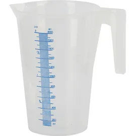 Kerbl Messbecher 2ltr. Kunststoff, mit Skala, stapelbar