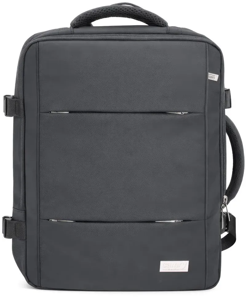 Camry CR 6881dg Business Rucksack 24 L erweiterbar, Handgepäck Rucksack 40x20x30 cm, Laptoprucksack bis 15,6 Zoll, RFID, USB, YKK-Reißverschlüsse, wasserabweisend
