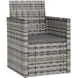 vidaXL Gartensessel 57 x 57 x 75 cm grau